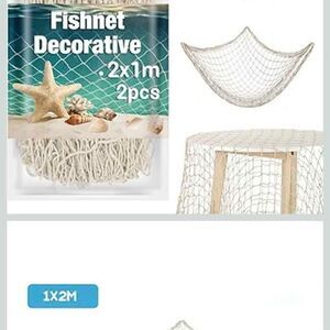 Fish Net Decorative - Fish Net Decorations Netting Nautical Fishnet 14x4
